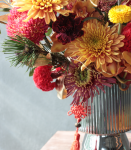 時來運轉．紅金喜氣盆花